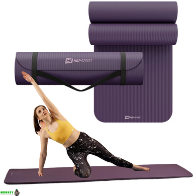 Килимок для йоги Hop-Sport HS-NB010GM NBR 1см баклажанний