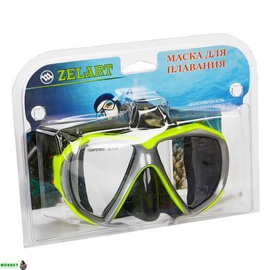 Маска для плавання Zelart M208-SIL Чорно-бордовий