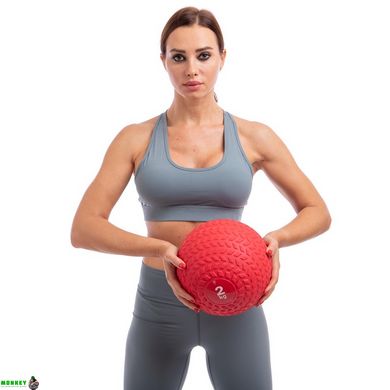 Мяч медицинский слэмбол для кроссфита Record SLAM BALL FI-5729-2 2кг красный