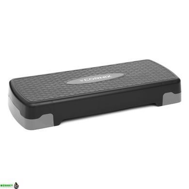 Степ-платформа 2-ступенчатая Cornix 68 х 28 х 10-15 см XR-0189 Black/Grey