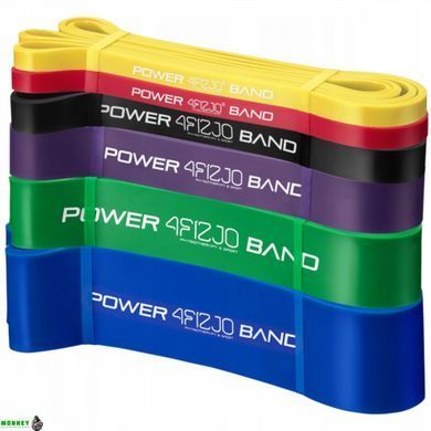 Резина для тренировок (резинка для фитнеса и спорта) 4FIZJO Power Band 6 шт 2-46 кг 4FJ0064