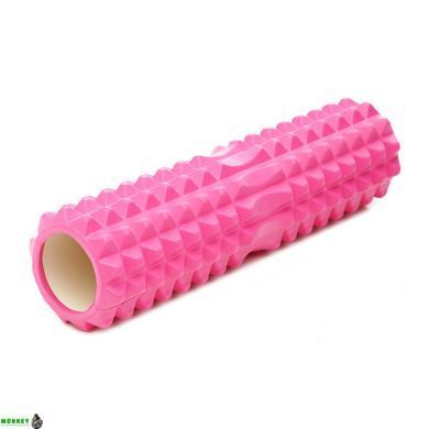 Масажний ролик Cornix EVA 45 x 14 см (валик, роллер) XR-0332 Pink