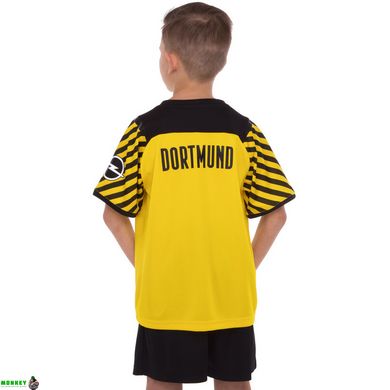 Форма футбольная детская с символикой футбольного клуба BORUSSIA DORTMUND домашняя 2022 SP-Planeta CO-3757 6-14 лет желтый-черный