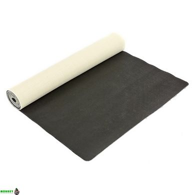 Коврик для йоги Льняной (Yoga mat) Record FI-7156-3 размер 183x61x0,3см принт Спокойствие Лотоса