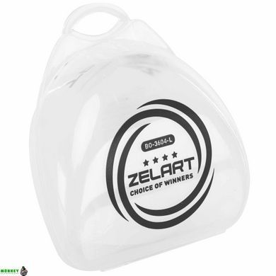 Капа боксерская одночелюстная Zelart BO-3604-L Прозрачный L