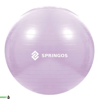 Мяч для фитнеса (фитбол) Springos 65 см Anti-Burst FB0011 Violet