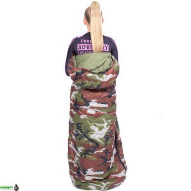 Спальний мішок (спальник) Springos 2 в 1 CS0041 +8 ...+20 &deg;C R Khaki/Green
