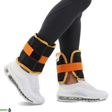 Утяжелители-манжеты для рук и ног Zelart ZA-2072-4 2x2,0кг желтый