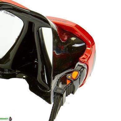 Маска для плавання Zelart M208-SIL Чорно-бордовий
