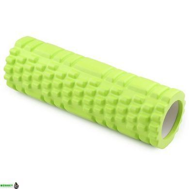 Масажний ролик (роллер) PowerPlay 4342 Massage Roller Зелений (30x10см.)