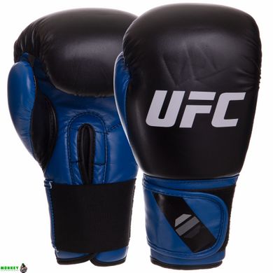Боксерські рукавиці UFC PRO Compact UHK-75001 S-M синій-чорний
