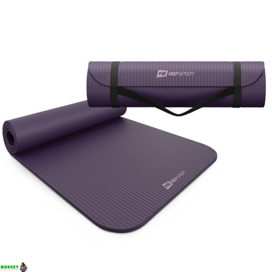Килимок для йоги Hop-Sport HS-NB010GM NBR 1см баклажанний