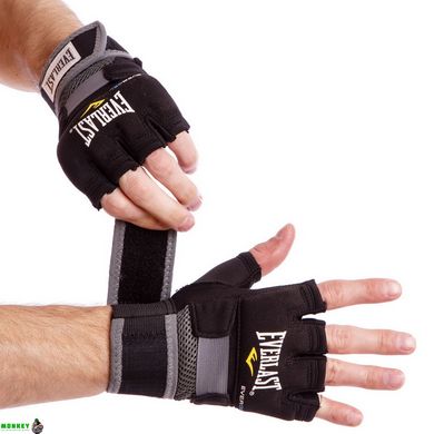 Перчатки-бинты внутренние гелевые для бокса и единоборств EVERLAST 4355B HAND WRAPS M-XL черный