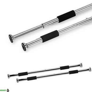 Турнік розсувний PowerPlay 4128 Pull Up Bar (60-90см.) Steel/Black