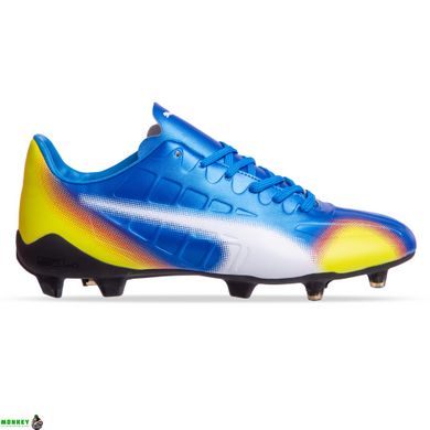 Бутсы футбольная обувь SP-Sport PM 973-3 размер 40-45 (верх-TPU, подошва-термополиуретан (TPU), синий-салатовый)