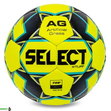Мяч футбольный SELECT X-TURF V23 №5 желтый-синий