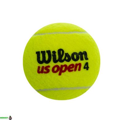 Мяч для большого тенниса WILSON US OPEN WRT106200 3шт салатовый