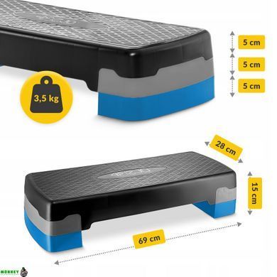 Степ-платформа 2-ступенчатая 4FIZJO 4FJ1370 Black/Blue