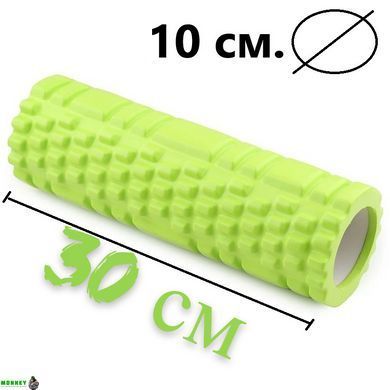 Масажний ролик (роллер) PowerPlay 4342 Massage Roller Зелений (30x10см.)