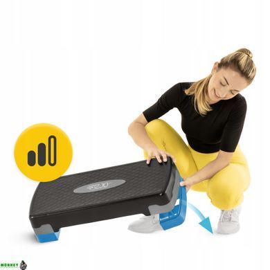 Степ-платформа 2-ступенчатая 4FIZJO 4FJ1370 Black/Blue