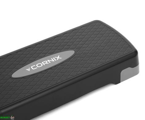 Степ-платформа 2-ступенчатая Cornix 68 х 28 х 10-15 см XR-0189 Black/Grey