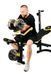 Набор Besport PowerPro 109кг с прямым грифом и скамьей WB-004