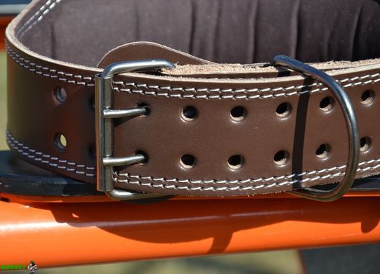 Пояс для тяжелой атлетики MadMax MFB-246 Full leather кожаный Chocolate brown L
