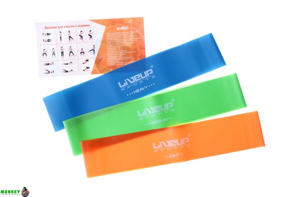 Набор фитнес резинок LiveUp LATEX LOOP SET