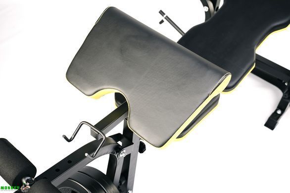 Набор Besport PowerPro 109кг с прямым грифом и скамьей WB-004