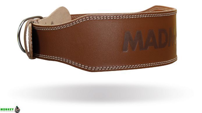 Пояс для тяжелой атлетики MadMax MFB-246 Full leather кожаный Chocolate brown L