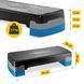Степ-платформа 2-ступенчатая 4FIZJO 4FJ1370 Black/Blue