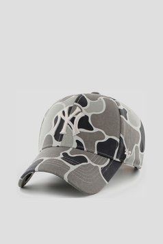 Кепка MVP 47 Brand YANKEES DUCK CAMO SNAP сірий камуфляж Уні OSFA