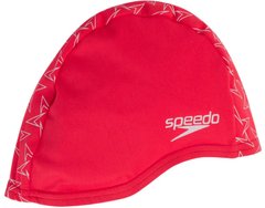 Шапка для плавания Speedo BOOMSTAR END+CAP AU красный, белый Уни OSFM