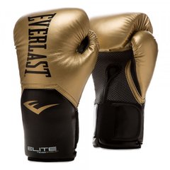 Боксерские перчатки Everlast ELITE TRAINING GLOVES золотой Уни 10 унций