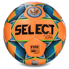 М'яч для футзалу SELECT FUTSAL SUPER FIFA №4 помаранчевий-зелений-синій