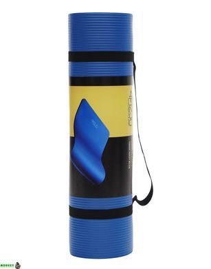 Коврик для йоги и фитнеса 4FIZJO 180x60x1,5 см NBR Blue (P-5907222931035) синий