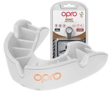 Капа OPRO Bronze дитяча (вік до 10) White (art.102501004)