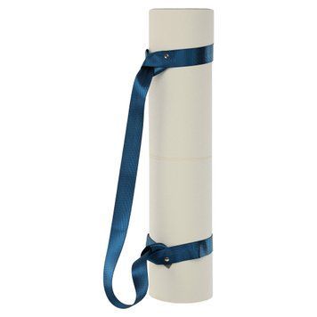 Ремінь-стяжка для перенесення килимка BLOOM YOGA STRAP LB7080 Синій (поліестер, розмір 180х3, 7х0, 1см,)