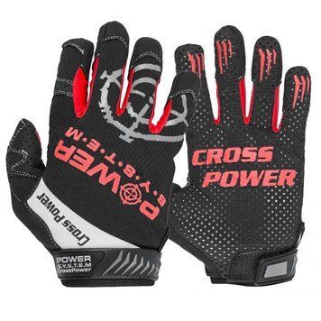 Перчатки для кроссфит с длинным пальцем Power System Cross Power PS-2860 Black/Red S