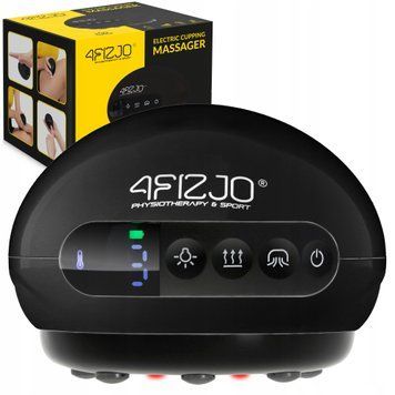 Массажная вакуумная банка 4FIZJO аккумуляторная с ИК прогревом Black (P-5907739318695)