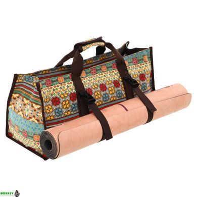 Сумка для фітнесу та йоги SP-Sport DoYourYoga Yoga bag FI-6971-3 бежевий-блакитний