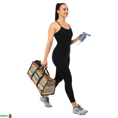 Сумка для фітнесу та йоги SP-Sport DoYourYoga Yoga bag FI-6971-3 бежевий-блакитний