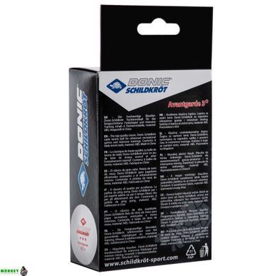Набор мячей для настольного тенниса 6 штук DONIC MT-608530 AVANTGARDE 3star белый