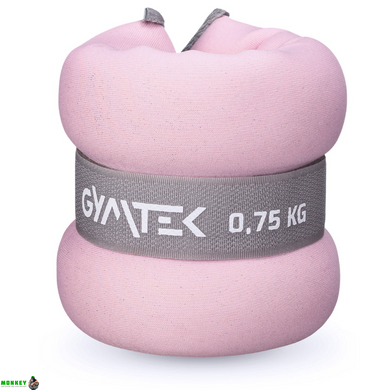 Утяжелители Gymtek для рук и ног 2х0.75 кг розовый