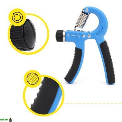 Еспандер кистьовий Cornix 5-60 кг з регульованим навантаженням XR-0141 Blue/Black