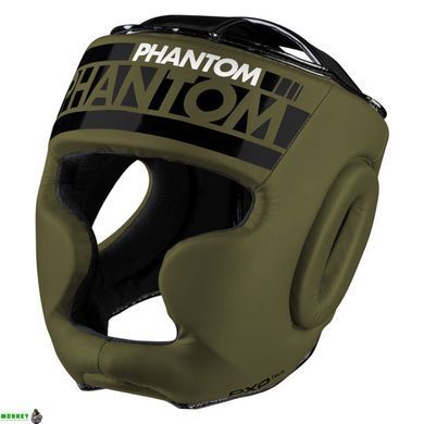 Боксерский шлем Phantom APEX Full Face Army Green (капа в подарок)