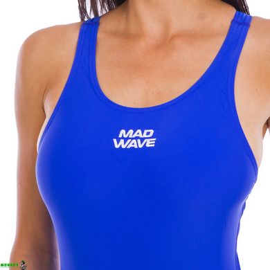 Купальник спортивный для плавания слитный женский MADWAVE AFRA M015921 S-L синий