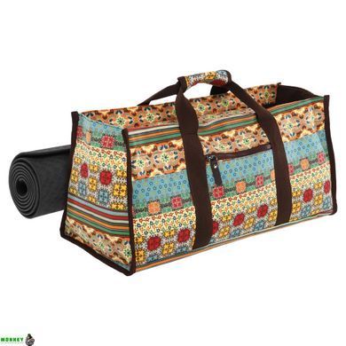 Сумка для фітнесу та йоги SP-Sport DoYourYoga Yoga bag FI-6971-3 бежевий-блакитний