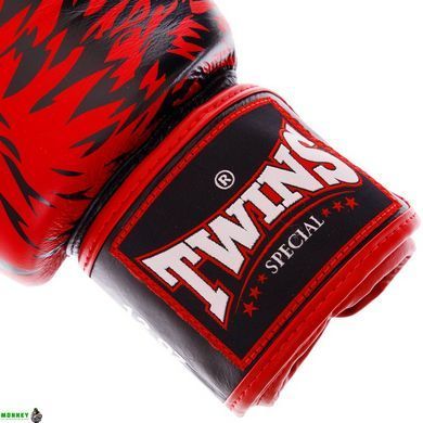 Рукавички боксерські шкіряні TWINS FBGVL3-50 Синій 14 унції WOLF 10-14oz