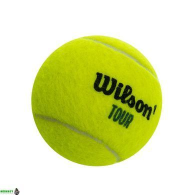 Мяч для большого тенниса WILSON TOUR PREMIER WRT109400 3шт салатовый